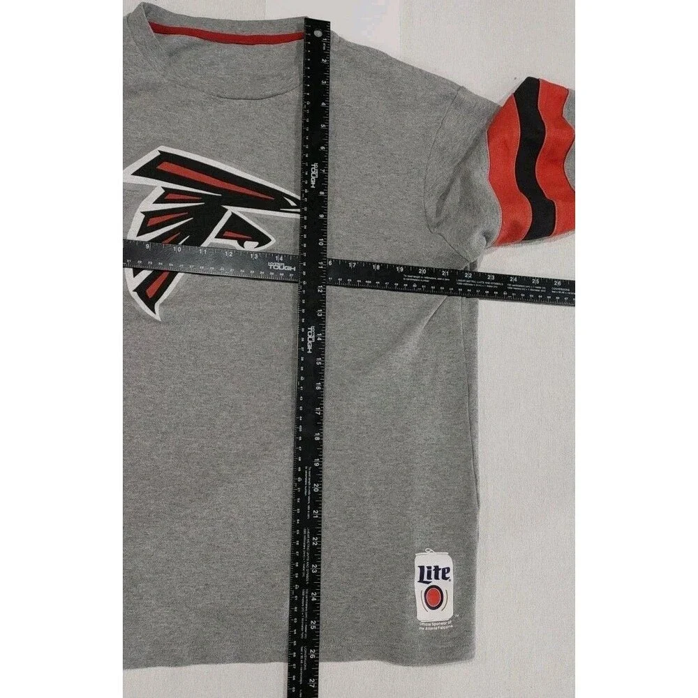 NFL Atlanta Falcons Miller Lite Promo Long Sleeve Heavy T-Shirt Size Large